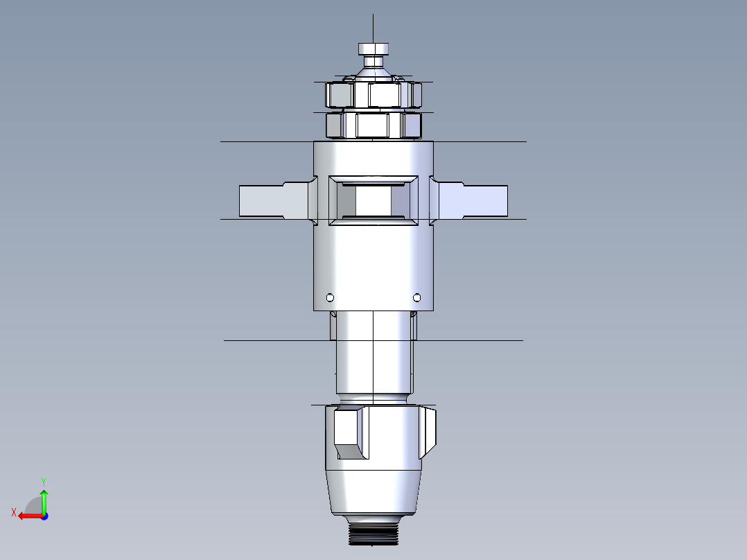 500bar 泵3D模型后视图