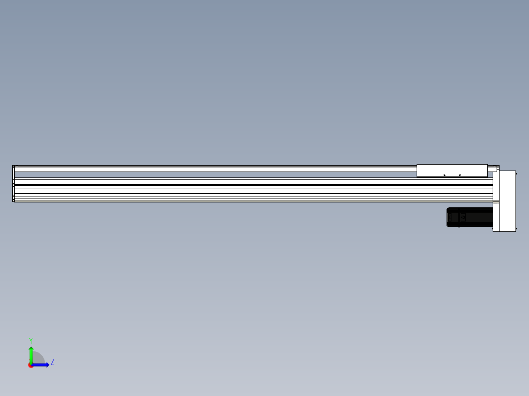 Toyo东佑达直线模组-ETH22-1250-BM-400W+煞車左视图