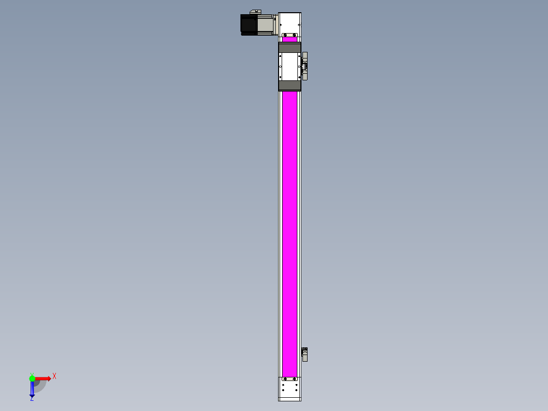 同步带滑台-欧规BC6-L120-S800-L-P40-D3俯视图