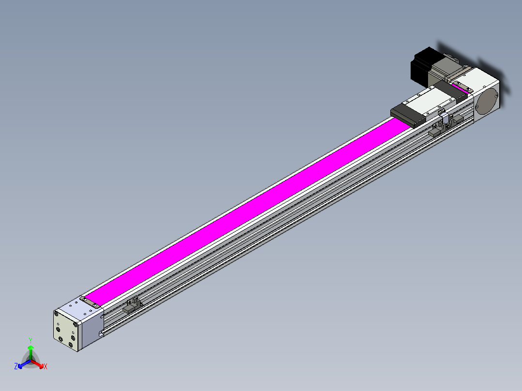 同步带滑台-欧规BC6-L120-S800-L-P40-D3正等轴测图