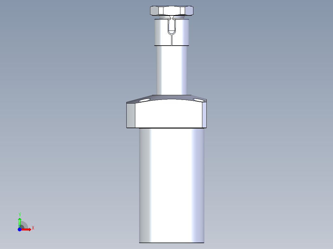 KOSMEKLHA0750-SR-Q40多系列多零件图纸模型前视图