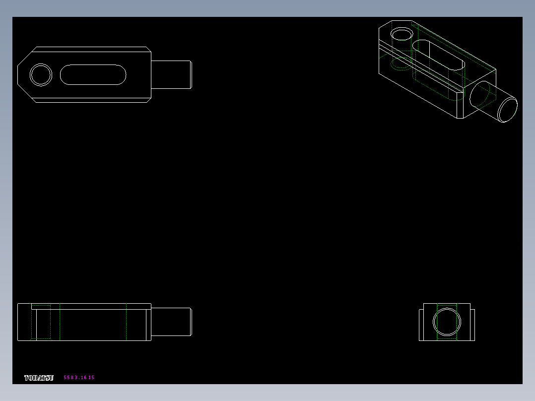 圓形壓板5583-2D多系列多零件图纸模型