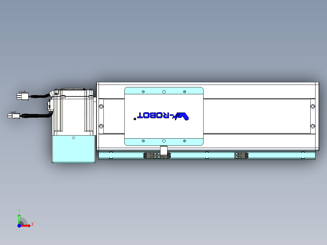 威洛博VBC同步带传动一无尘环境VBC14-L45-S150-BLU-ZP75-C3前视图