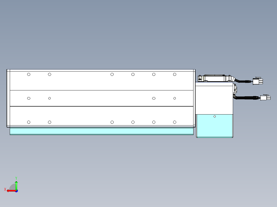 威洛博VBC同步带传动一无尘环境VBC14-L45-S150-BLU-ZP75-C3后视图