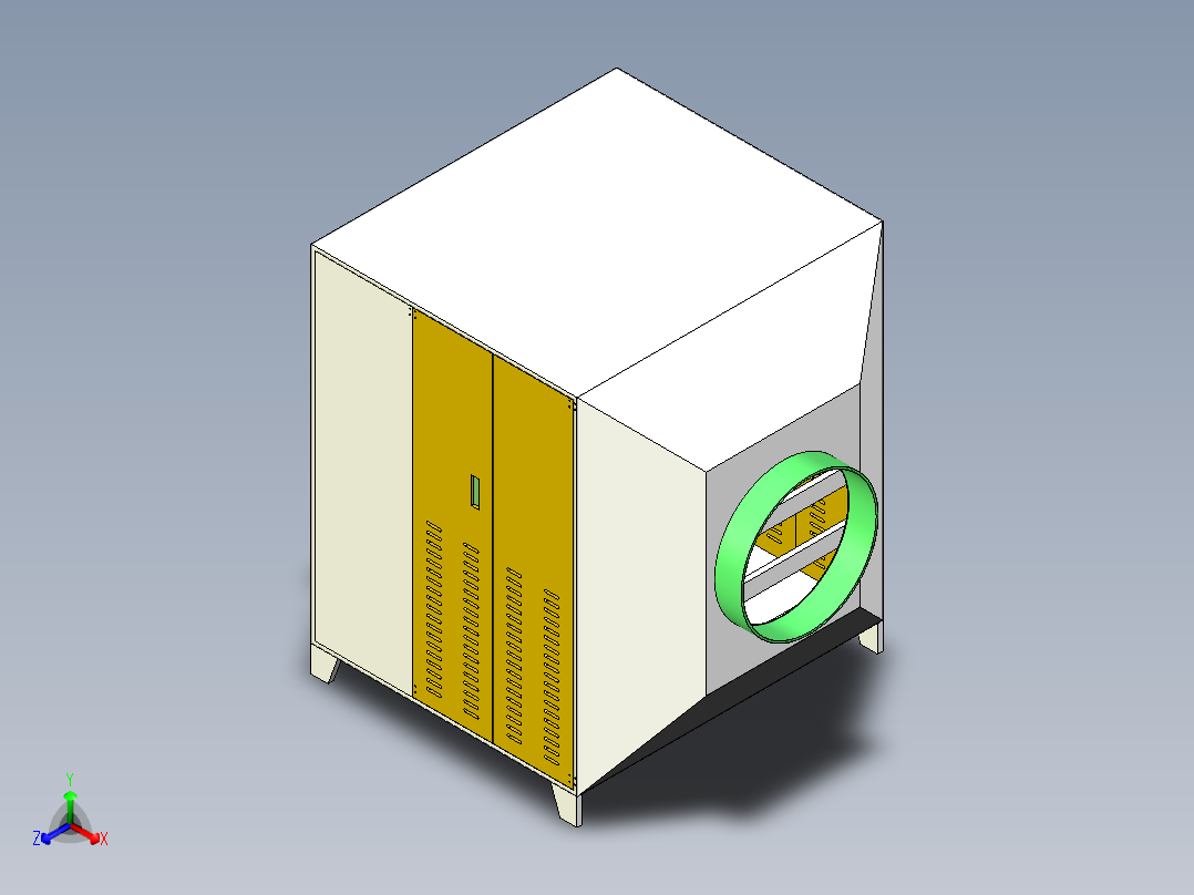 光氧催化正等轴测图