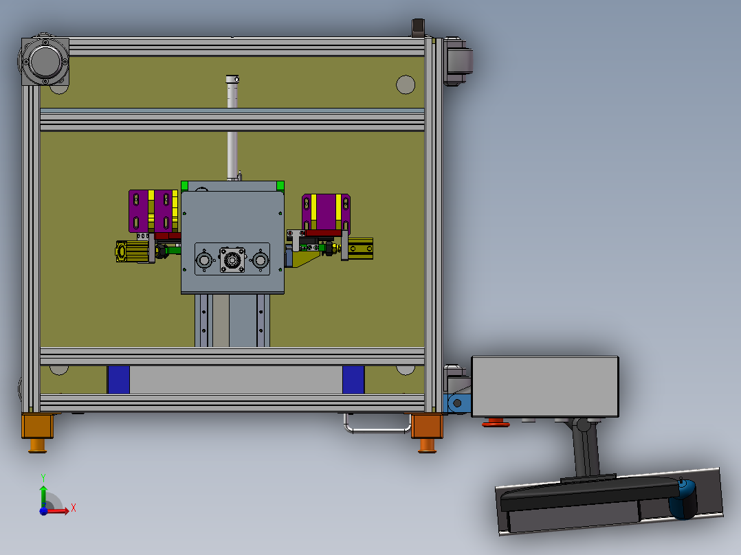 气密性检测前视图