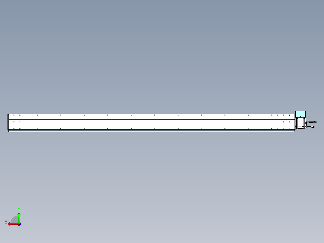 威洛博VBC同步带传动一无尘环境VBC14-L45-S2150-BRD-ZP75-C3后视图