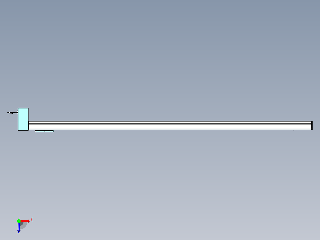 威洛博VBC同步带传动一无尘环境VBC14-L45-S2150-BRD-ZP75-C3俯视图