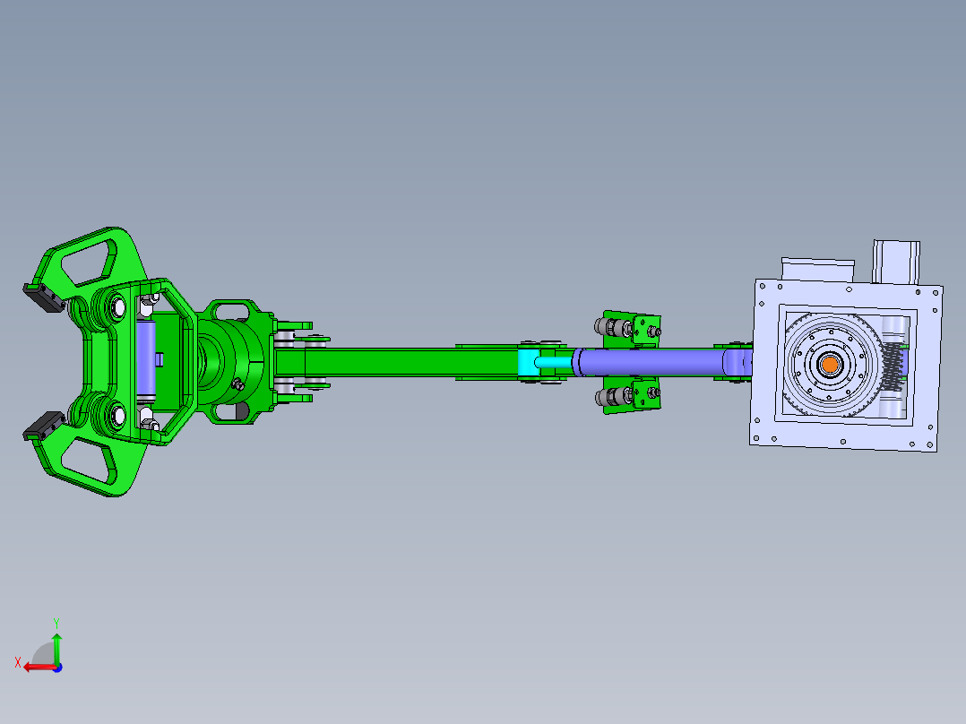 自动取料机械手臂结构设计【全套】后视图
