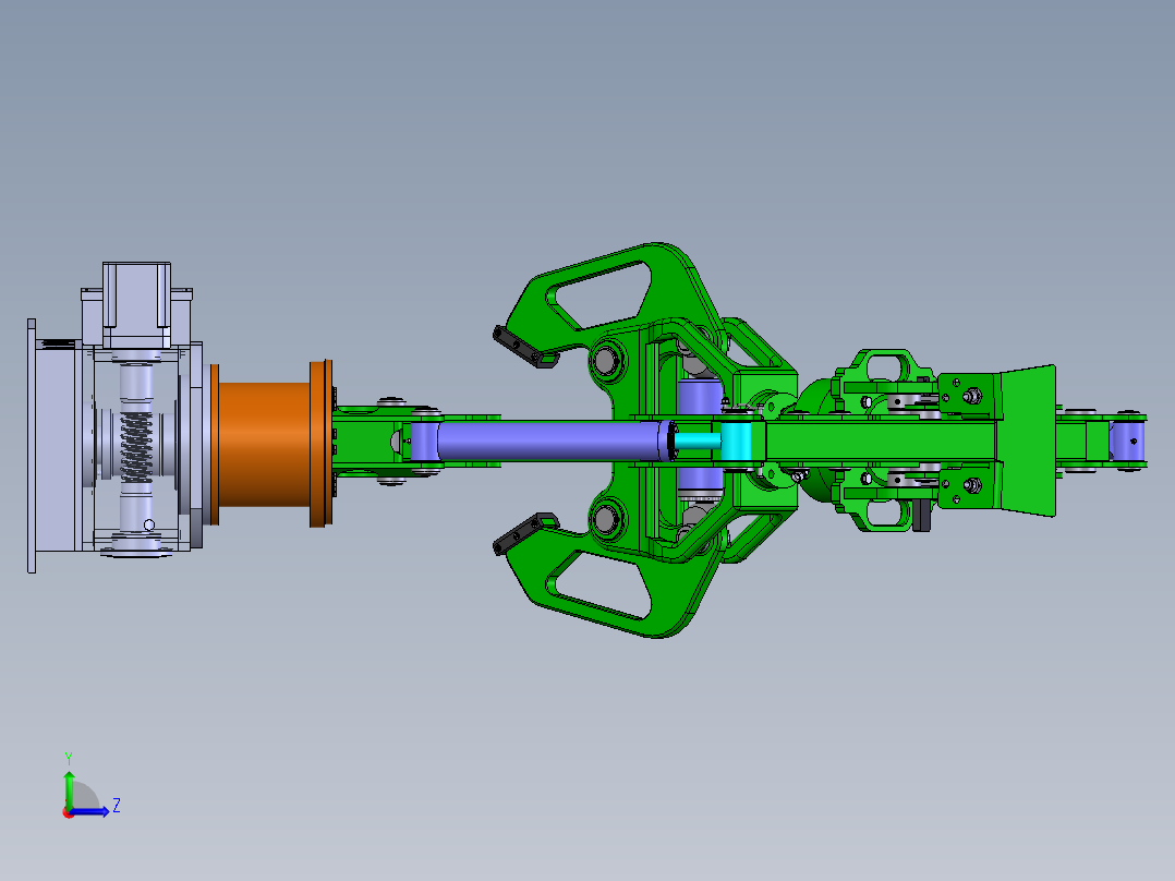 自动取料机械手臂结构设计【全套】左视图