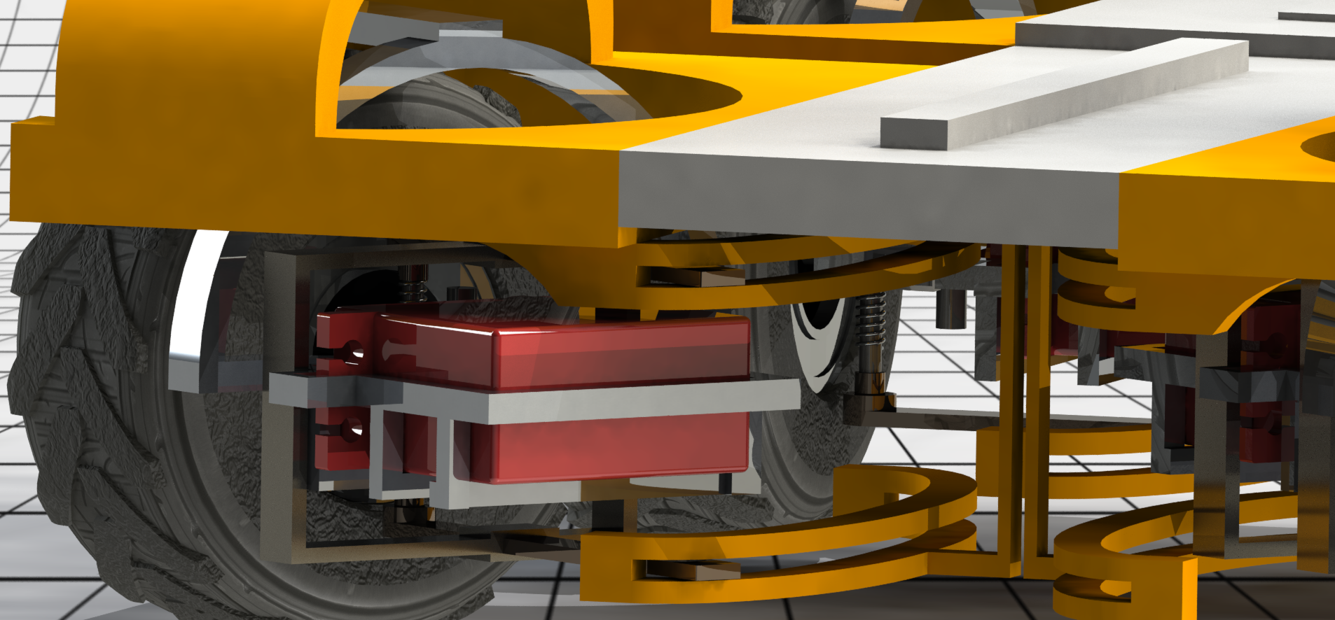 车辆车轮转向及减震机构