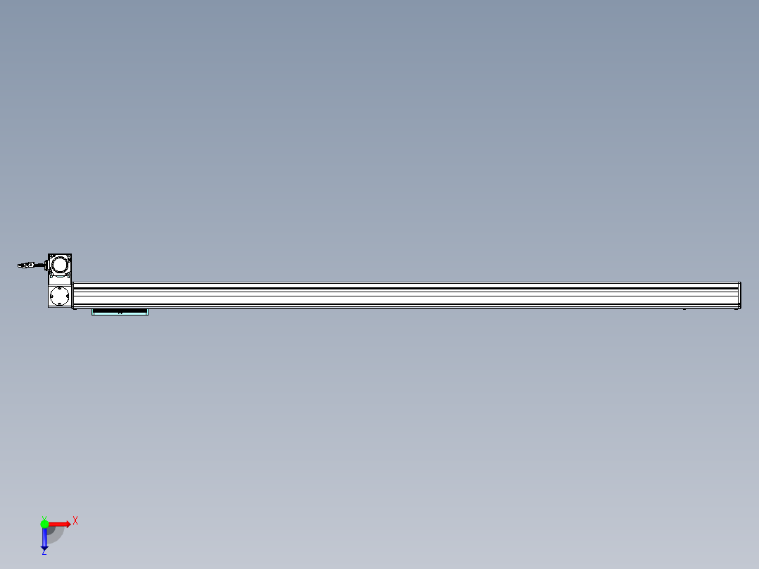 威洛博VBC同步带传动一无尘环境VBC14-L45-S1600-BLD-ZP40-C3俯视图