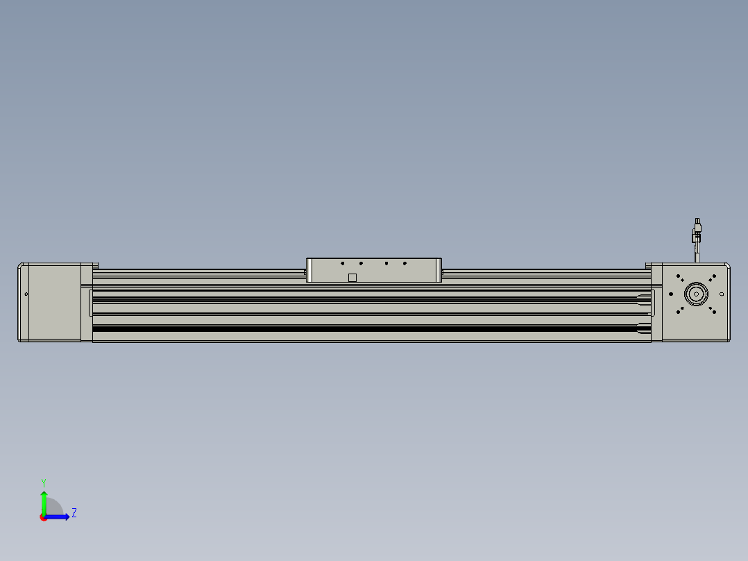威洛博直线电机模组EB20-L224-S700-L-ZP75-MS3-5K左视图