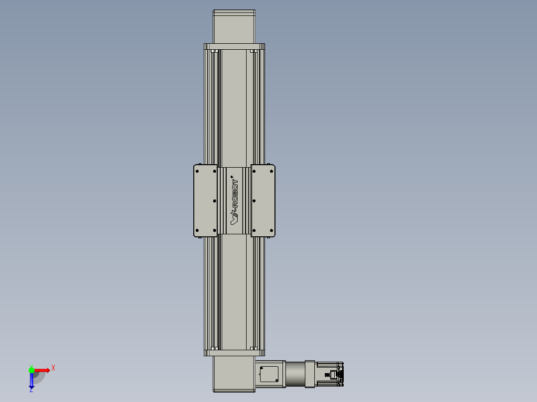 威洛博直线电机模组EB20-L224-S700-L-ZP75-MS3-5K俯视图