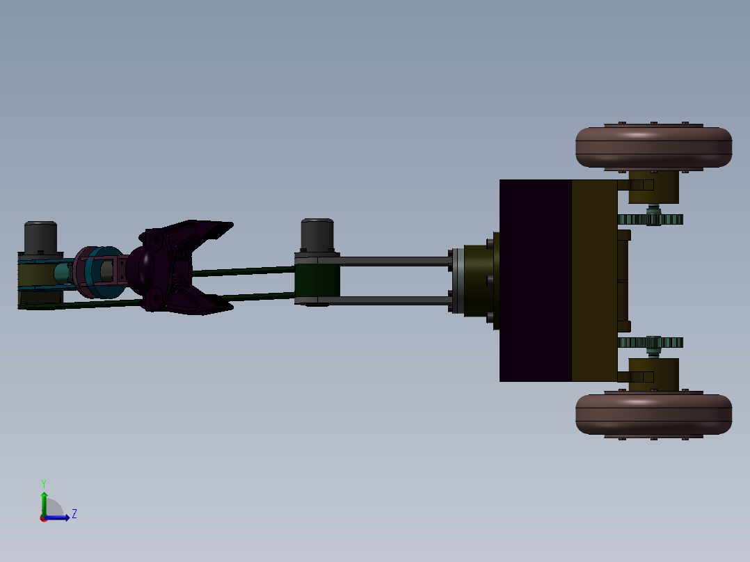 芒果采摘机设计左视图