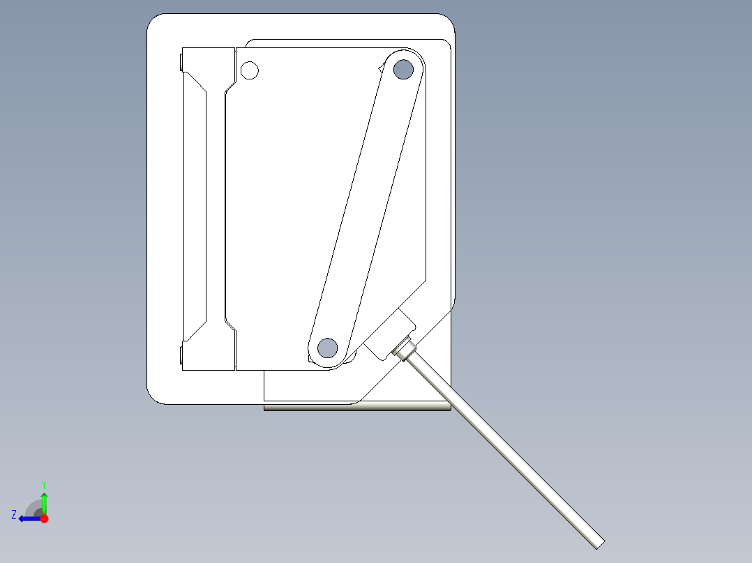 基恩士GV-H1000_kc图纸模型右视图