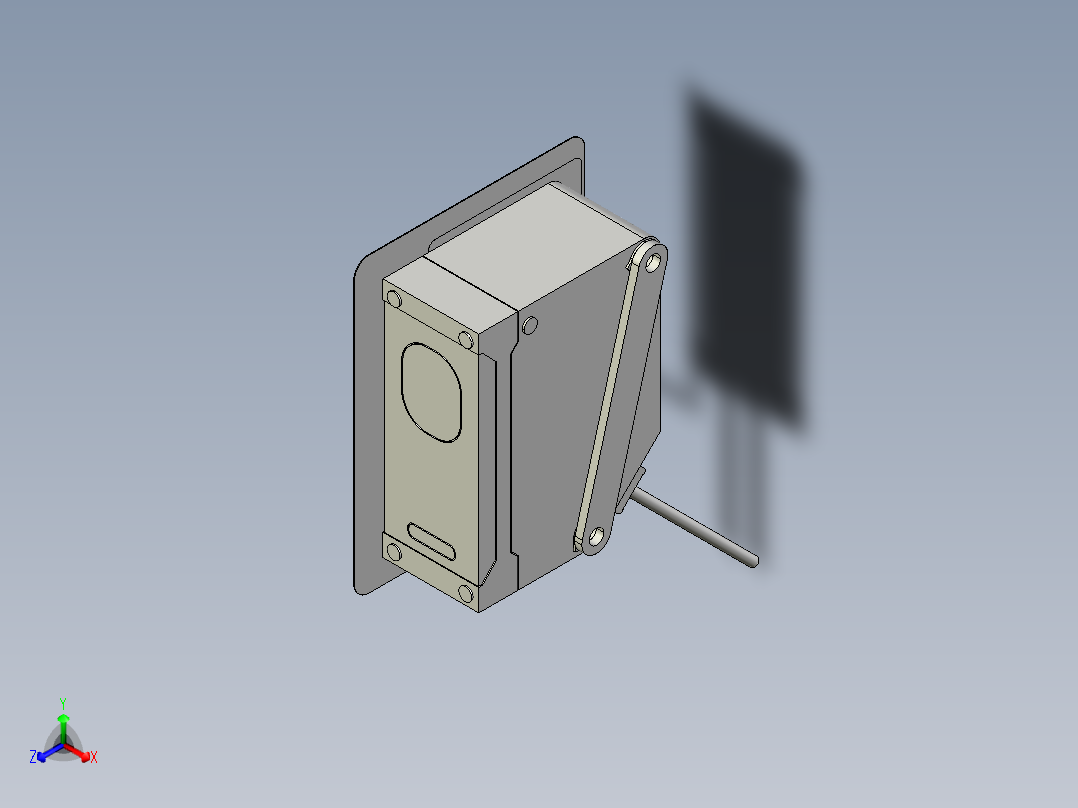基恩士GV-H1000_kc图纸模型正等轴测图