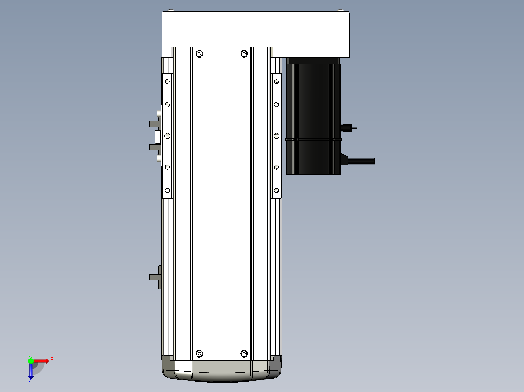 Toyo东佑达直线模组-ETH14-150-BR-200W+煞車俯视图