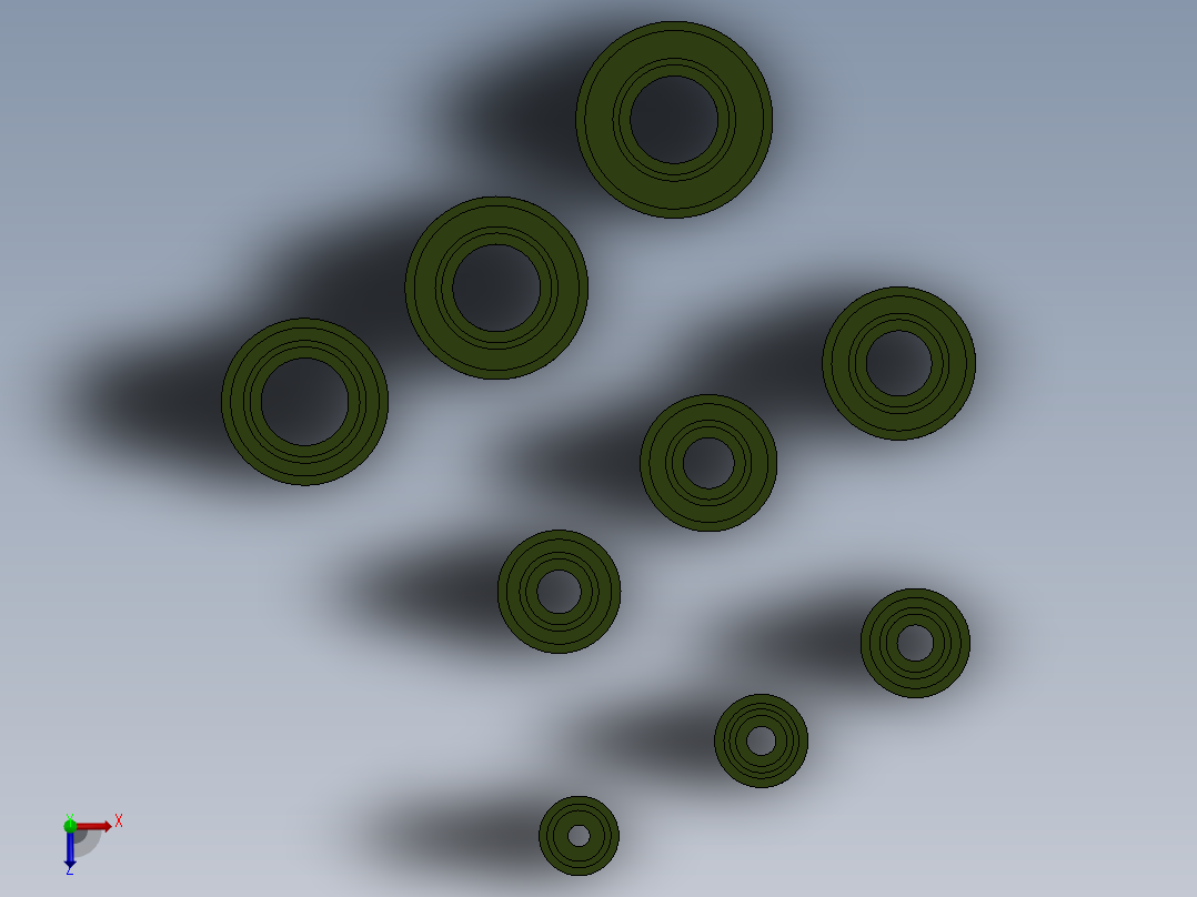 08至24号圆形连接器的旋转连接器俯视图