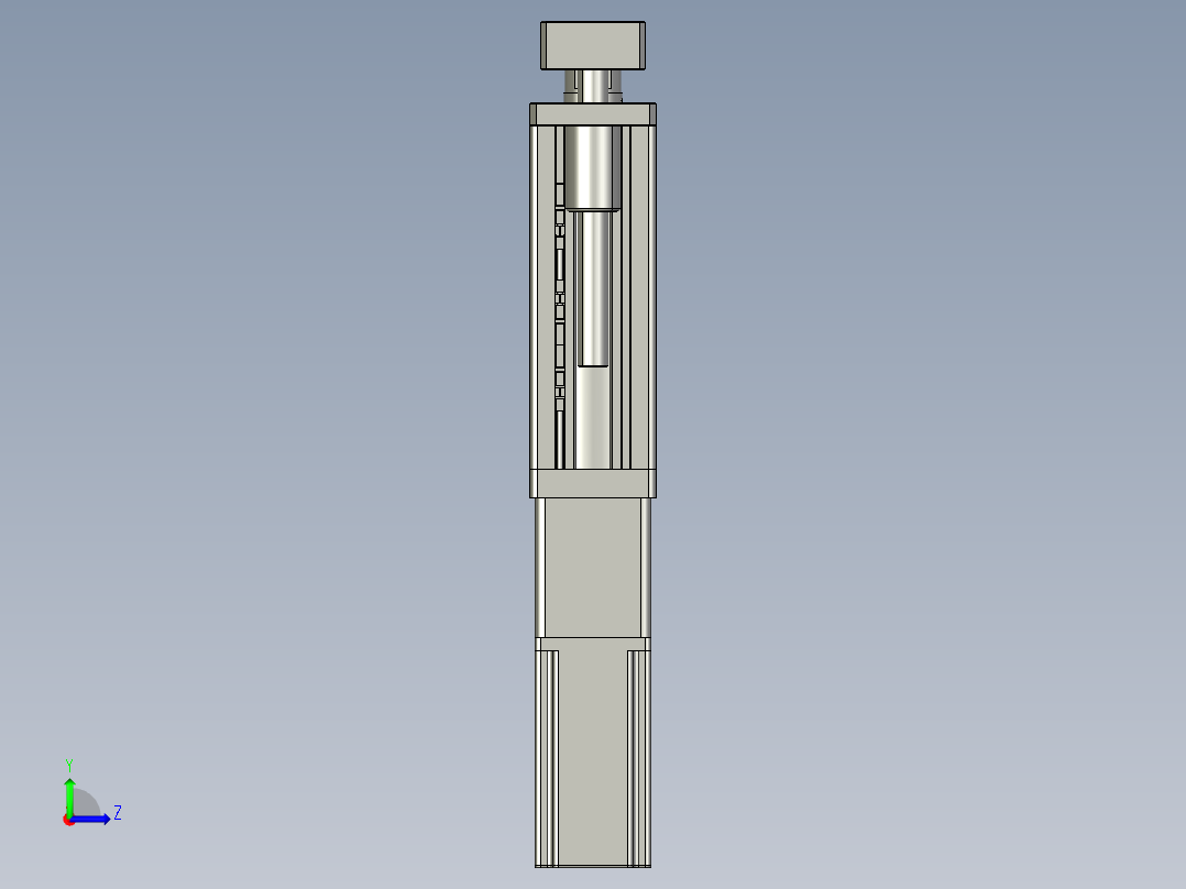 12VZ电动缸-VZ6D-S50-BC左视图