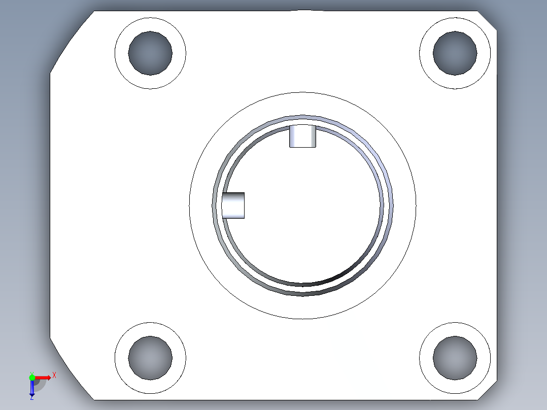 KOSMEKLHA0550-SR-F多系列多零件图纸模型俯视图