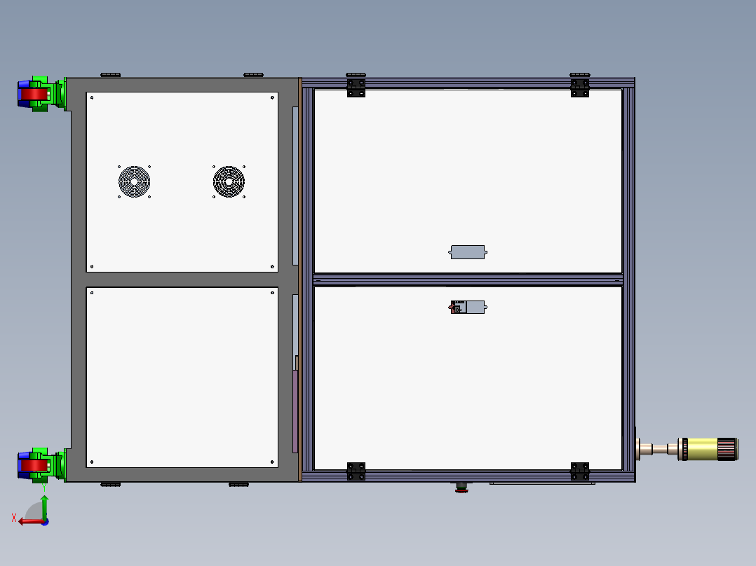 喇叭自动贴标设备后视图