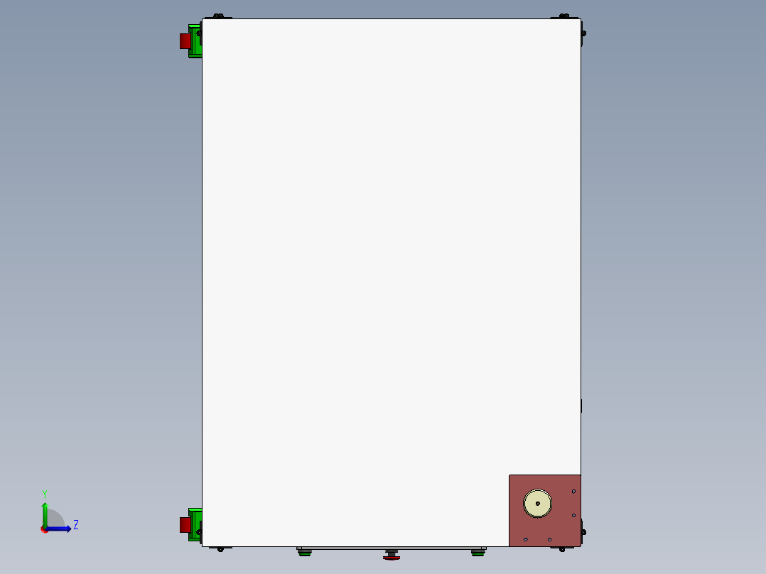 喇叭自动贴标设备左视图
