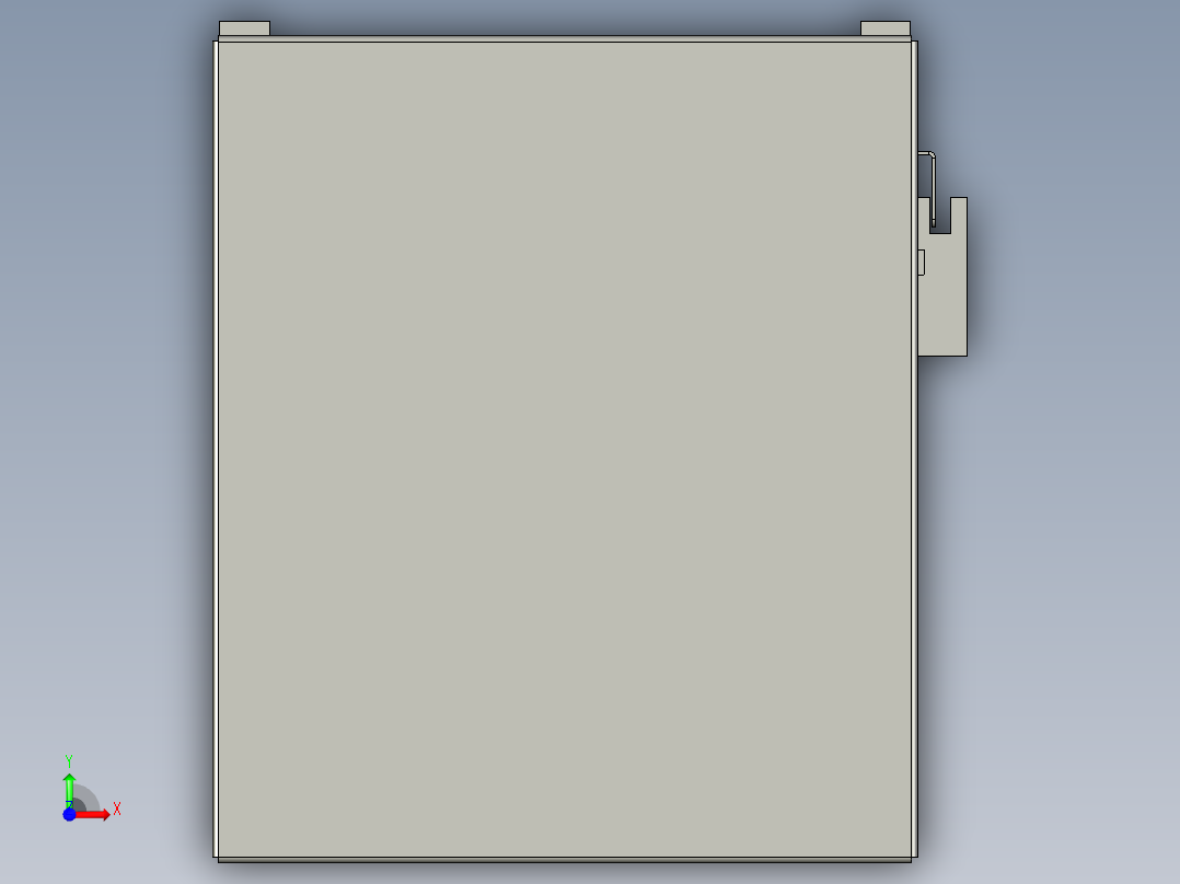 直线模组LHA170-S350-D设计图纸前视图