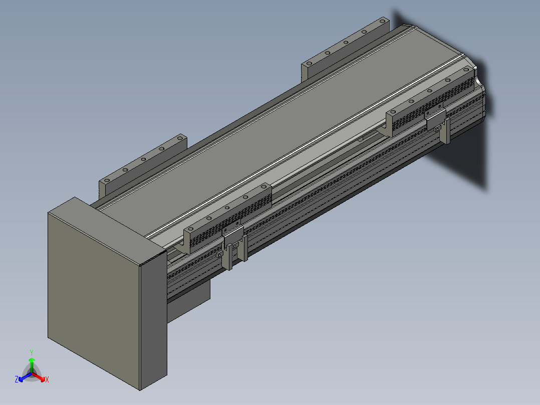 直线模组LHA170-S350-D设计图纸正等轴测图