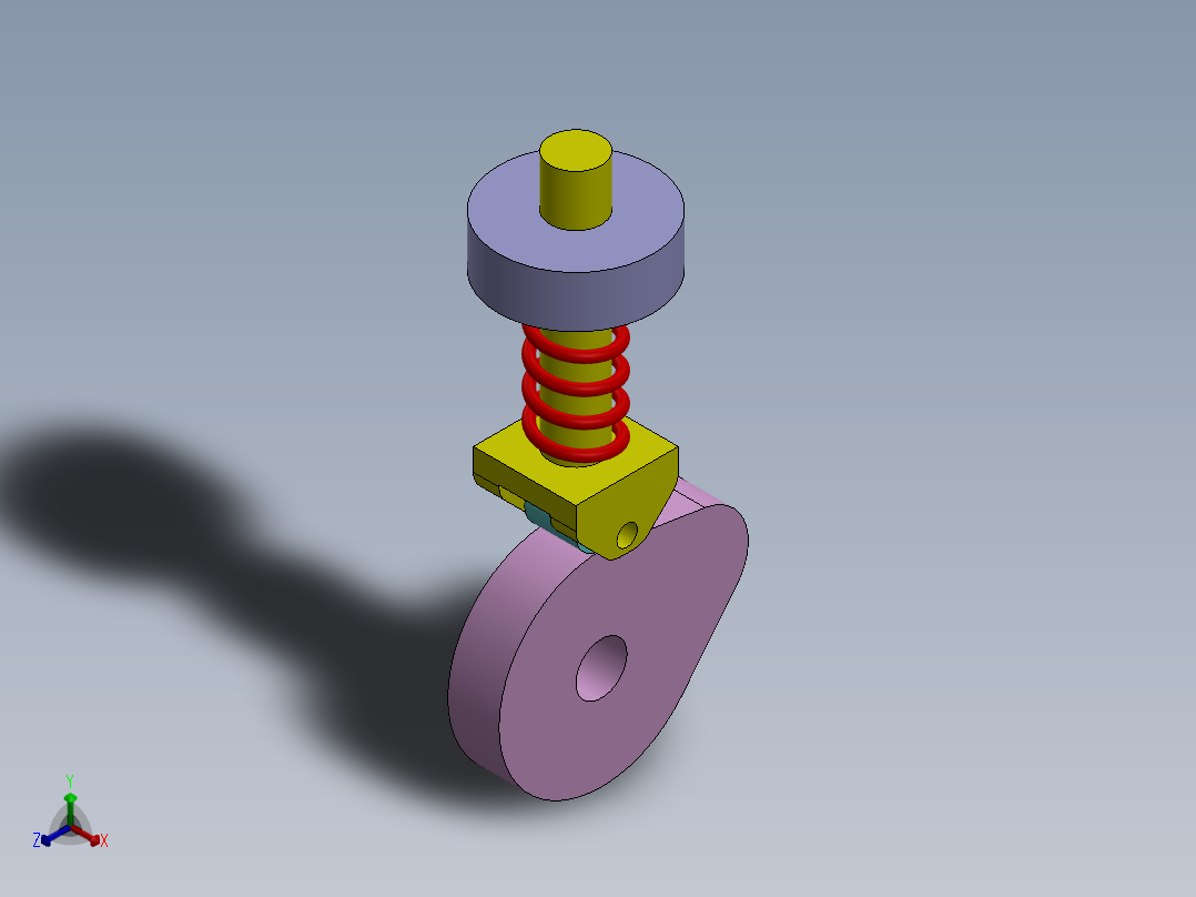 凸轮运动正等轴测图