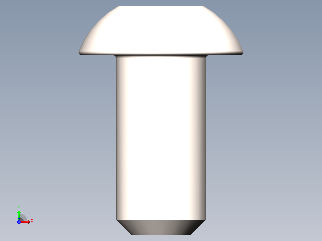 螺钉A2-70 ISO 7380前视图