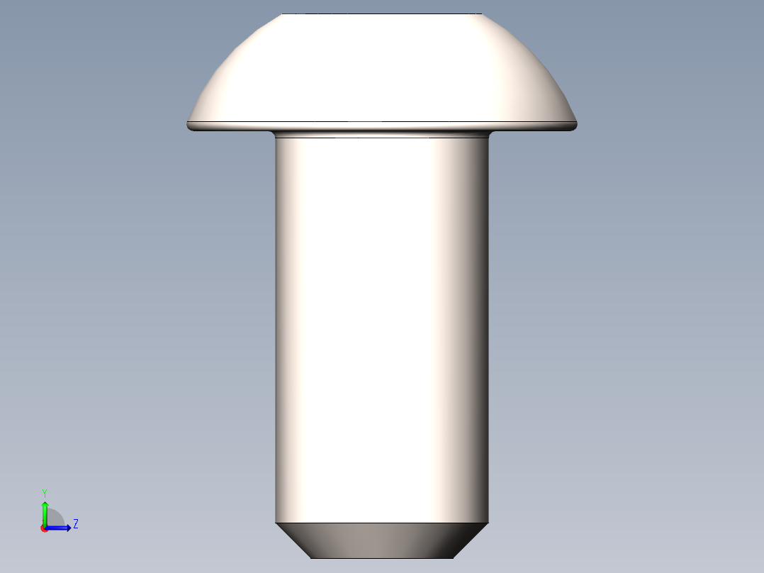 螺钉A2-70 ISO 7380左视图