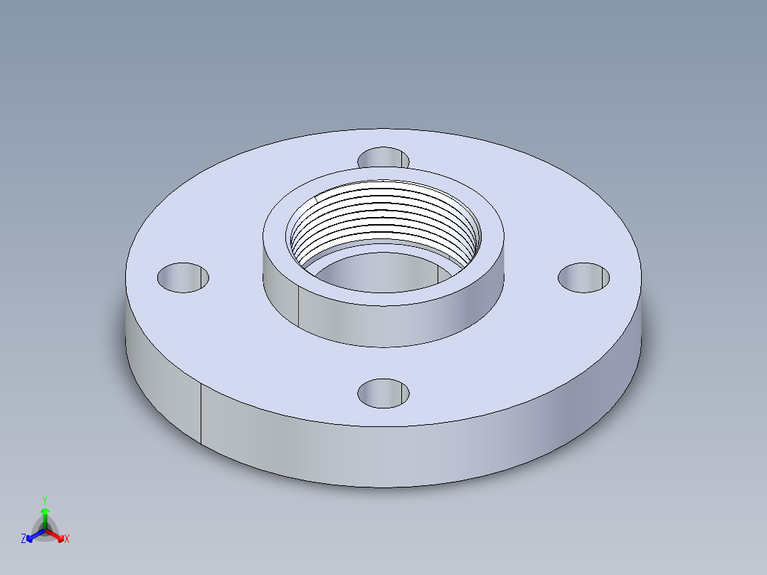 CPVC管件24-Sch80_Flange One-Piece_FPT_9852-015_1.5in
