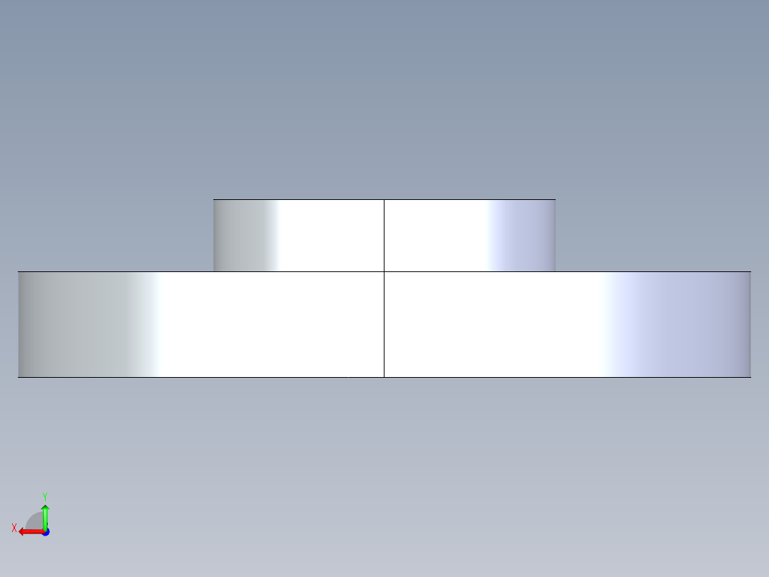 CPVC管件24-Sch80_Flange One-Piece_FPT_9852-015_1.5in后视图