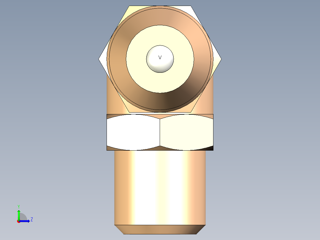 油脂嘴90左视图