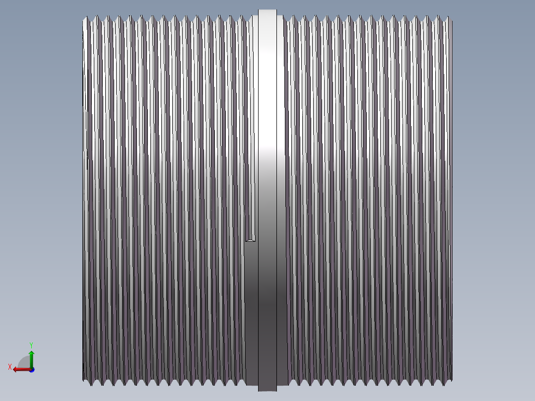 对丝-圆边等径 DN65后视图