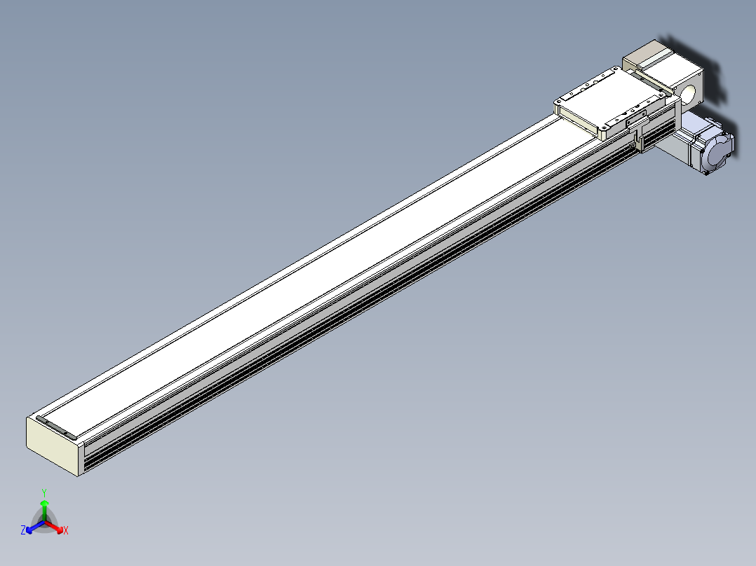 同步带全封闭直线模组TPA-HCB-105D-90-L1000-RP-Y-P20-N3正等轴测图