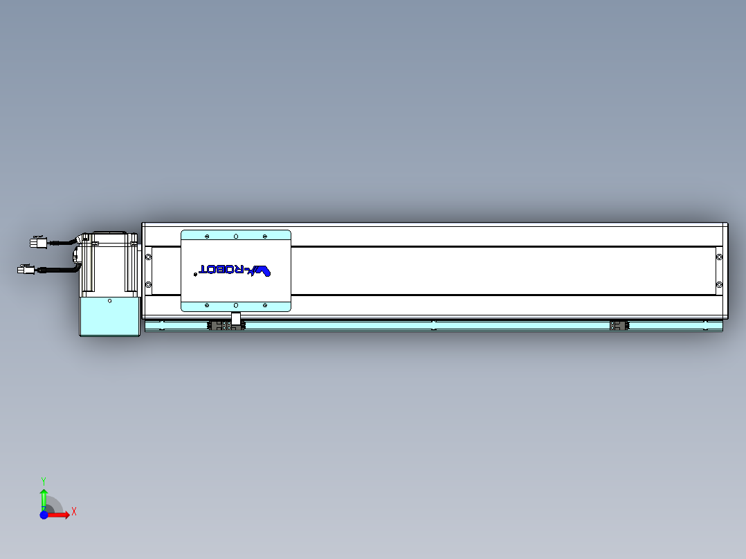 威洛博VBC同步带传动一无尘环境VBC14-L45-S550-BLU-ZP75-C3前视图