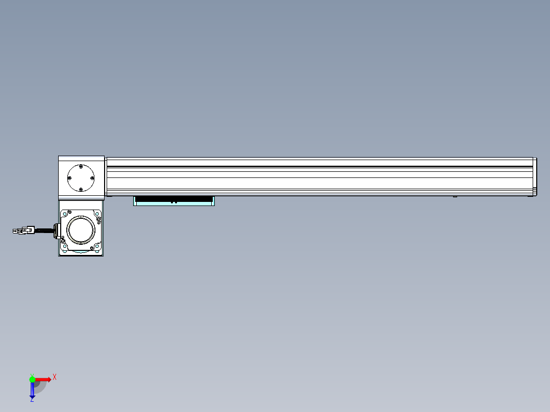 威洛博VBC同步带传动一无尘环境VBC14-L45-S550-BLU-ZP75-C3俯视图