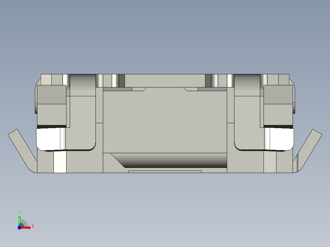 13.5㎜ x 2.9㎜方形侧面操纵轻触开关前视图