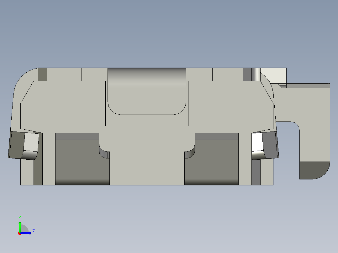13.5㎜ x 2.9㎜方形侧面操纵轻触开关左视图
