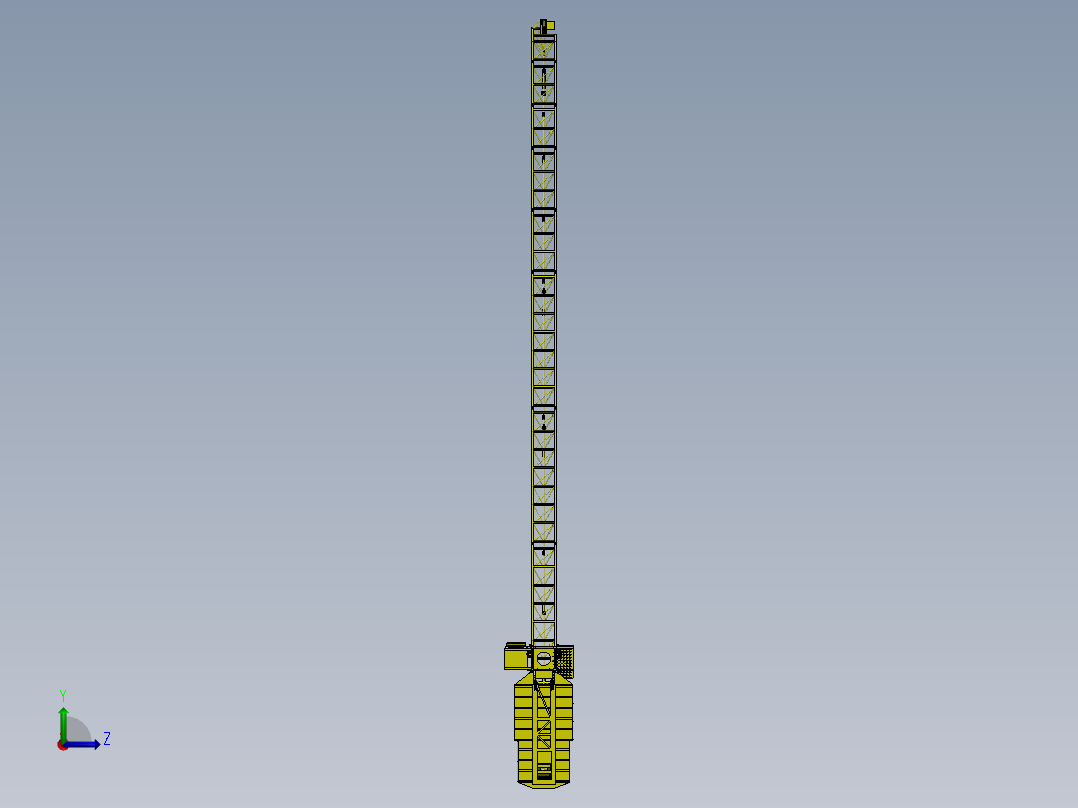 5015动臂塔式起重机sw11可编辑左视图