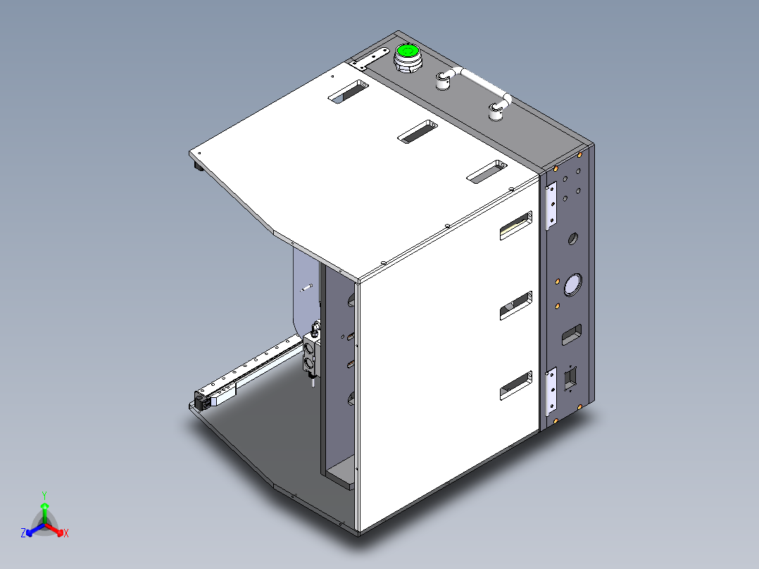 导通测试治具3D模型图纸 Solidworks设计正等轴测图