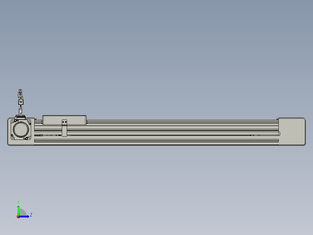 威洛博直线电机模组EB6-L140-S550-L-P40-MS3左视图