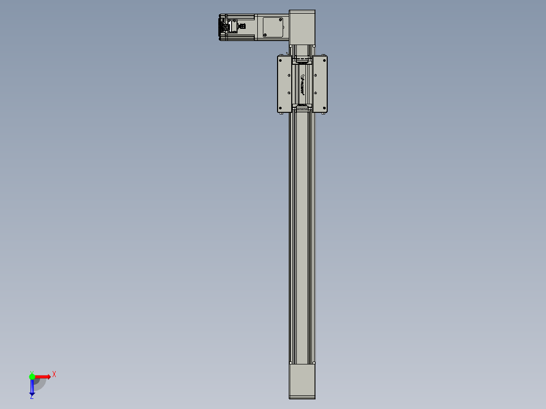 威洛博直线电机模组EB6-L140-S550-L-P40-MS3俯视图