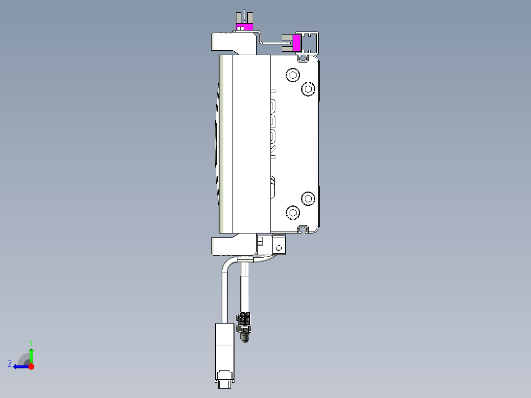 威洛博VL系列3d模型模组2VL14S1Y-S1200右视图