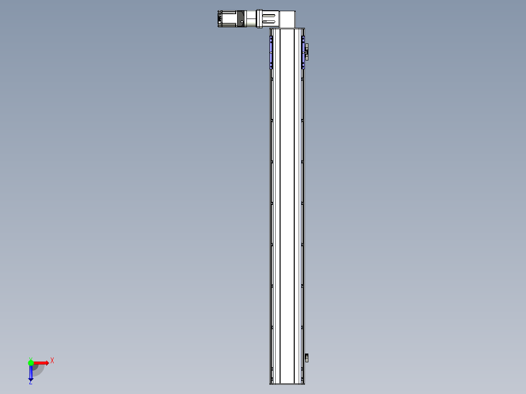 同步带滑台-半封闭B17-L100-S1450-L-P75-D3-N3俯视图