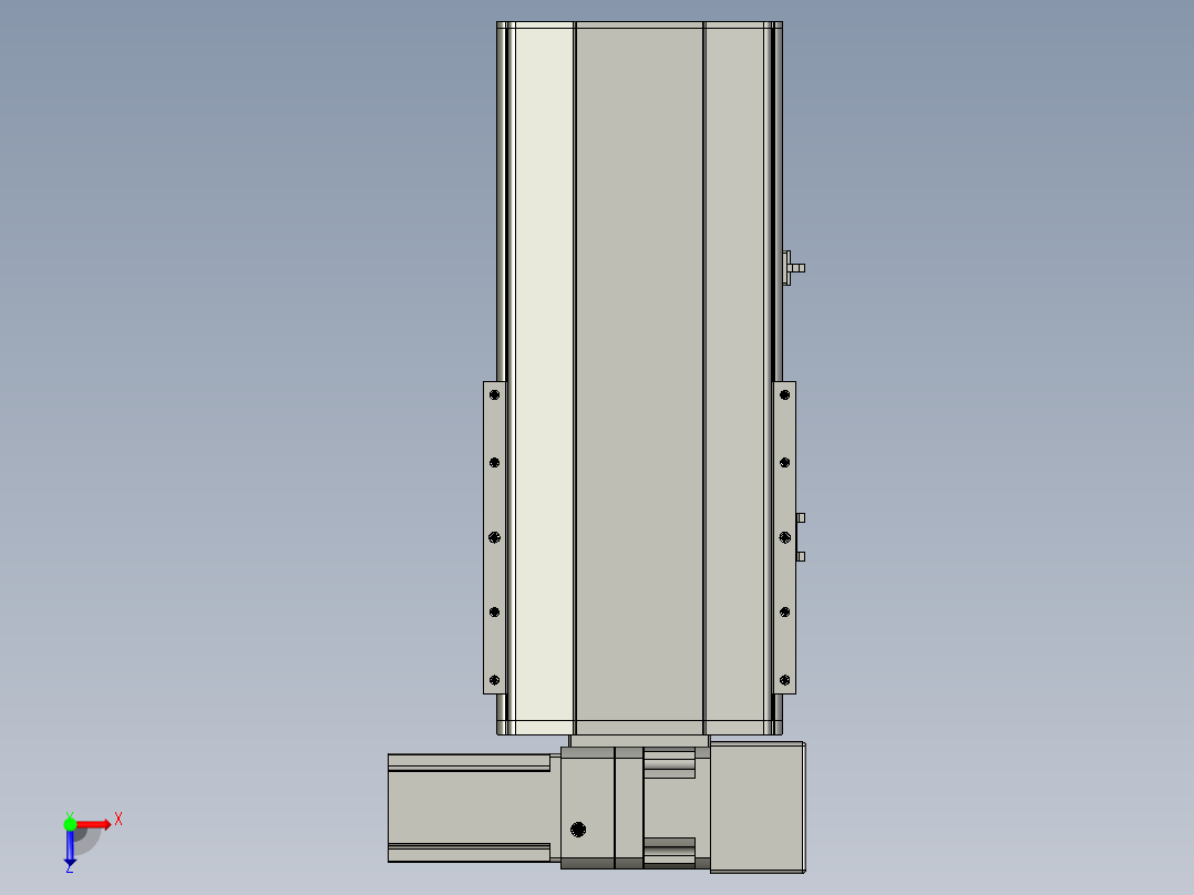 直线模组LHB21-L40-S150-RU设计图纸俯视图