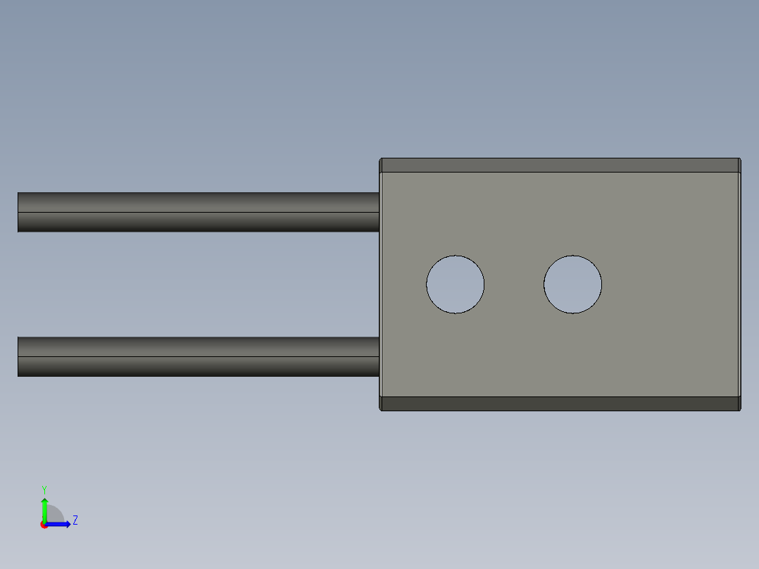 基恩士FU-38L_kc图纸模型左视图