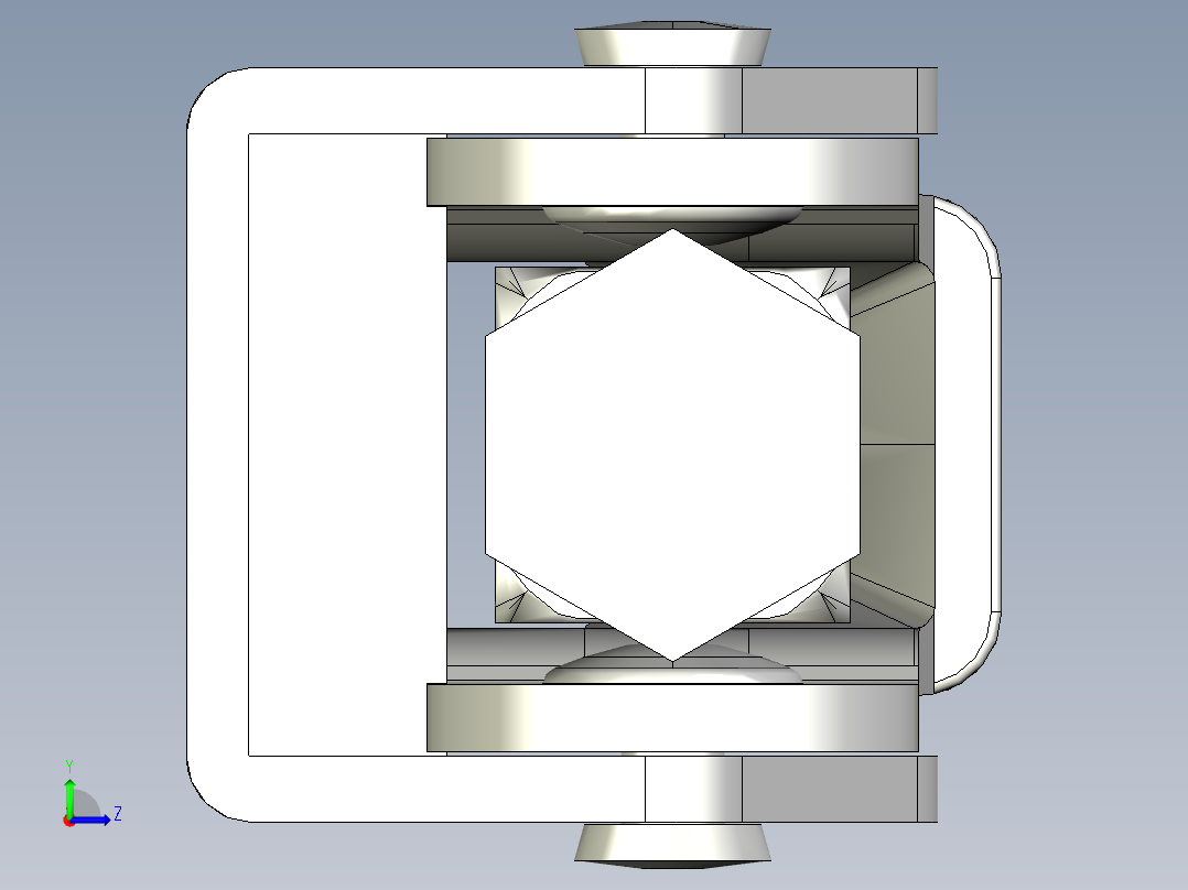門閂式夾鉗SSP(E)-3D多系列多零件图纸模型左视图